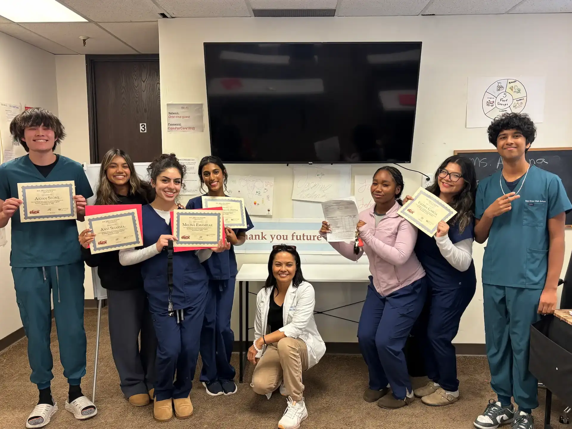 Weekend CNA class graduation in Dublin, CA